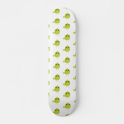 Green Bird Cartoon Skateboard (Vorne)