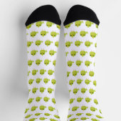 Green Bird Cartoon Socken (Oben)