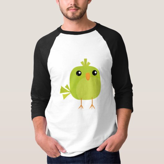 Green Bird Cartoon T-Shirt (Vorderseite)