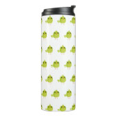Green Bird Cartoon Thermosbecher (Nach links gedreht)