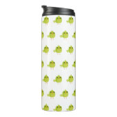 Green Bird Cartoon Thermosbecher (Nach rechts gedreht)