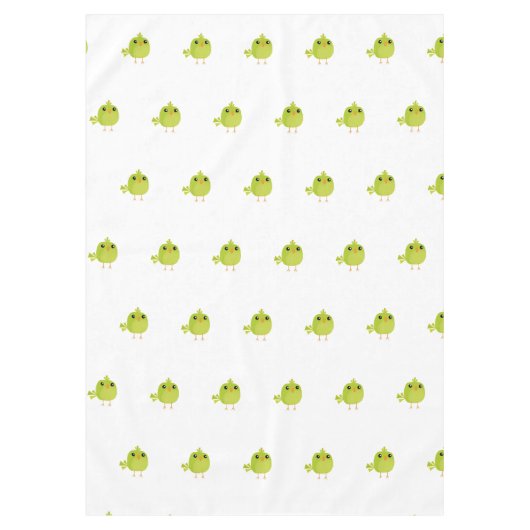 Green Bird Cartoon Tischdecke (Vorderseite)