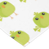 Green Bird Cartoon Tischdecke (Schrägansicht)