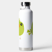Green Bird Cartoon Trinkflasche (Rechts)