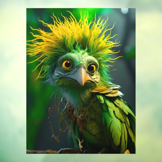 Green Bird Fensteraufkleber (Blatt 3)