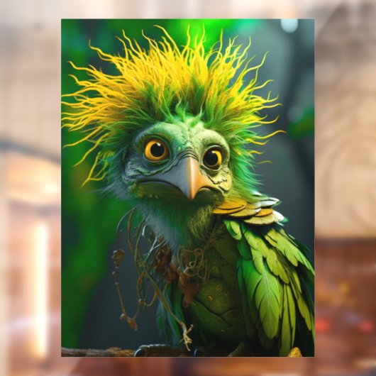 Green Bird Fensteraufkleber (Blatt 2)