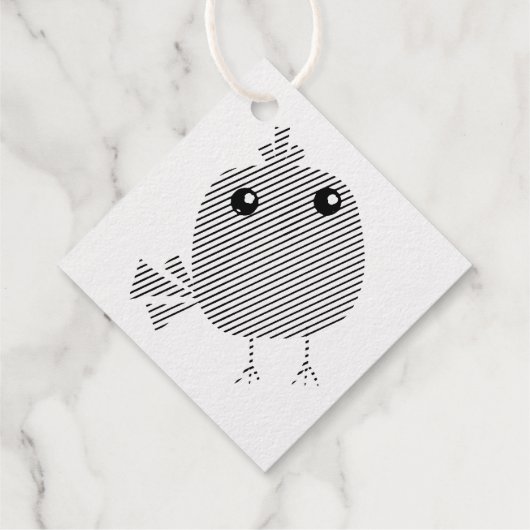 Green Bird Geschenkanhänger (Rückseite)