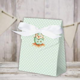 Green Bird Polka Dot Geschenkschachtel