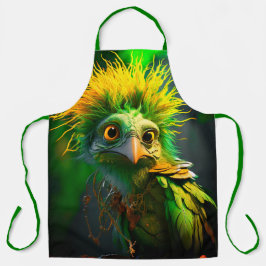 Green Bird Schürze