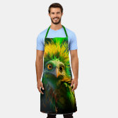Green Bird Schürze (Getragen)