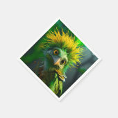 Green Bird Serviette (Ecke)