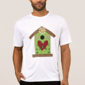 Green Birdhouse mit Herz und Milch T-Shirt (Vorderseite)