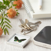 Green Birdwing Butterfly Schlüsselanhänger (Seite)