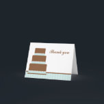 Green Birthday Cake Dankeschön Anmerkungen Dankeskarte<br><div class="desc">Anpassbare Dankeschön-Notizen für Geburtstage, Babyduschen, Brautpartys und mehr.</div>