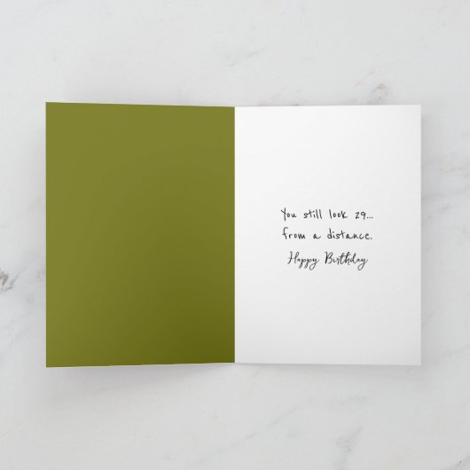 Green Birthday Troll unter einer Brücke Karte (Innenseite)