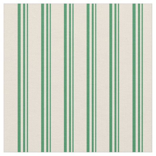 Green & Bisque Streifen Muster Stoff (Nahaufnahme)
