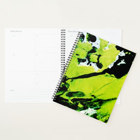 Green & Black Abstract Large Monthly Planer (Anzeige)