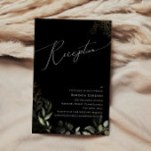 Green Black and Gold Hochzeitskarte Begleitkarte