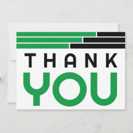 Green & Black Bars Grad Party Danke