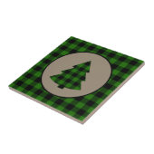 Green Black Buffalo Karierter Weihnachtskalender Fliese (Seite)