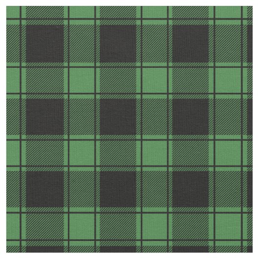 Green & Black Buffalo Plaid Stoff (Nahaufnahme)