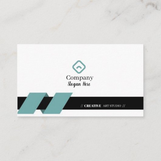 Green & Black Business Cards 9 Pack mit 100 Stück Visitenkarte (Rückseite)