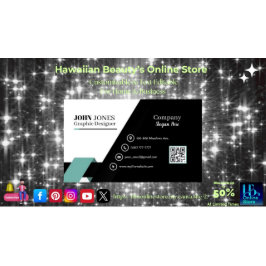Green & Black Business Cards 9 Pack mit 100 Stück Visitenkarte