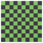 Green & Black Checkerboard Stoff (Nahaufnahme)