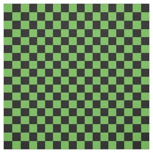 Green & Black Checkerboard Stoff (Muster)