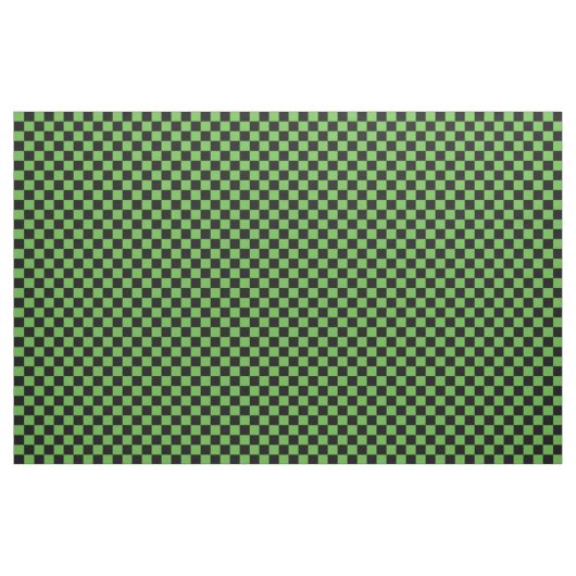 Green & Black Checkerboard Stoff (Fat Quarter (45,7 x 55,9 cm))
