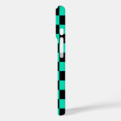 Green Black Checkered Karo Pattern Case-Mate iPhone Hülle (Rückseite / Links)