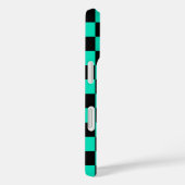 Green Black Checkered Karo Pattern Case-Mate iPhone Hülle (Rückseite / Rechts)