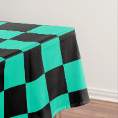 Green Black Checkered Karo Pattern Tischdecke (Beispiel)
