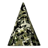 Green Black Cream Camouflage Geburtstagspartei Partyhütchen (Rechts)