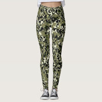 Green Black Cream Camouflage Muster drucken