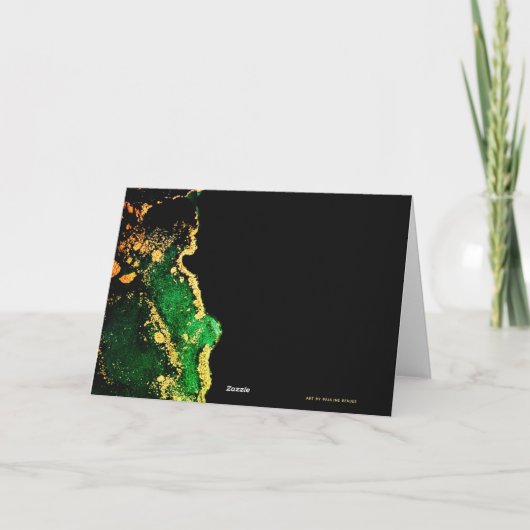 Green Black Danke Card (Rückseite)