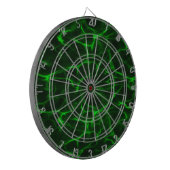 Green Black Energy Field Dartboard Dartscheibe (Vorderseite Links)