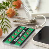 Green & Black, Football Coach, Name Schlüsselanhänger (Vorderseite rechts)