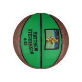 Green Black Foto Basketball Ball (Vertikal)