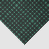 Green Black Gingham Pattern Seidenpapier (Ausschnitt)