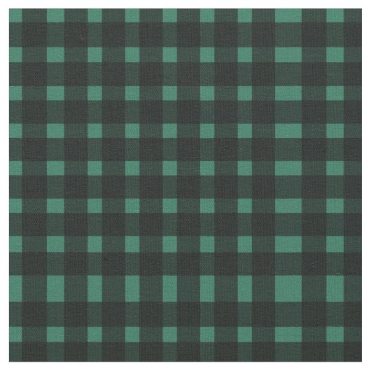 Green Black Gingham Pattern Stoff (Nahaufnahme)