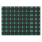 Green Black Gingham Pattern Tischdecke (Vorderseite (Horizontal))
