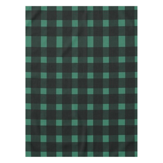Green Black Gingham Pattern Tischdecke (Vorderseite)