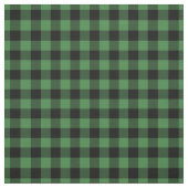 Green & Black Gingham Plaid Stoff (Muster)
