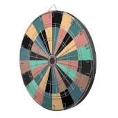 Green Black Gold und Rose Games Room Dartboard Dartscheibe (Vorderseite rechts)