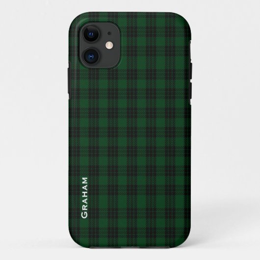 Green & Black Graham Clan Kariertes iPhone 5 Fall Case-Mate iPhone Hülle (Rückseite)