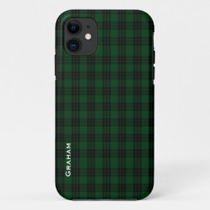 Green & Black Graham Clan Plaid iPhone 5 Hülle