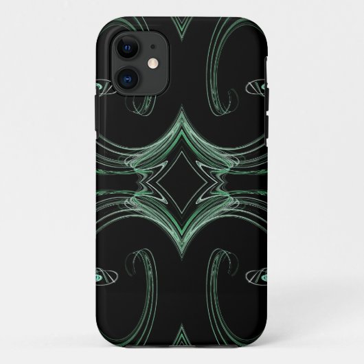 Green & Black iPhone 5 Benutzerdefinierte Case-Mat Case-Mate iPhone Hülle (Rückseite)