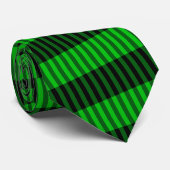 Green Black Karo Neck Tie Krawatte (Gerollt)