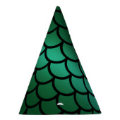 Green & Black Mermaid Scales Fantasy Fish Partyhütchen (Rechts)